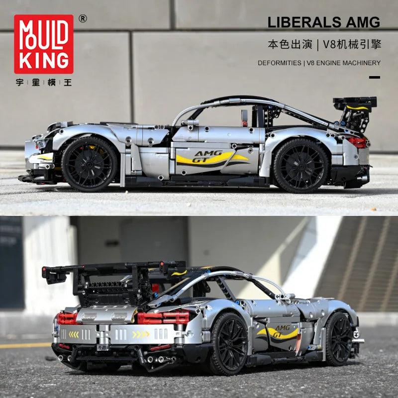 Mould King 13126 1:8 Remote Control Super Sport Car Building Set
