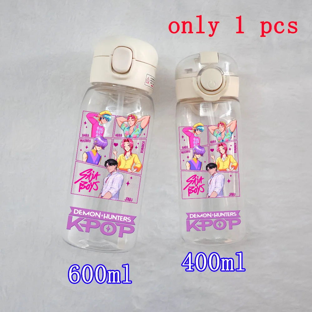 K-Pop Large Capacity Water Bottle - 400ML to 600ML for Fans