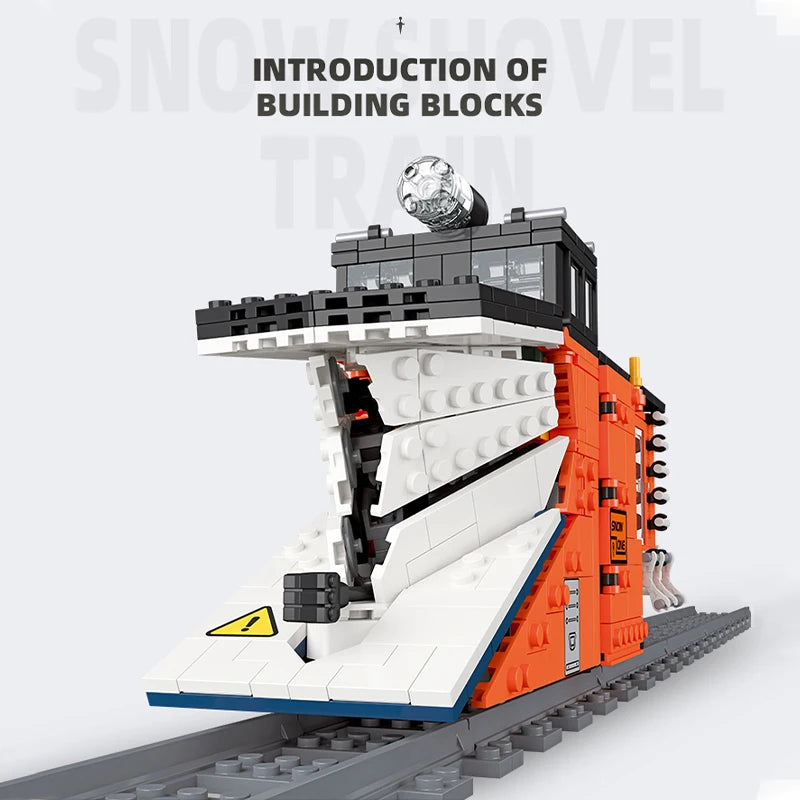 LED Snow Train Building Blocks Toy – Engaging & Creative Play for Kids