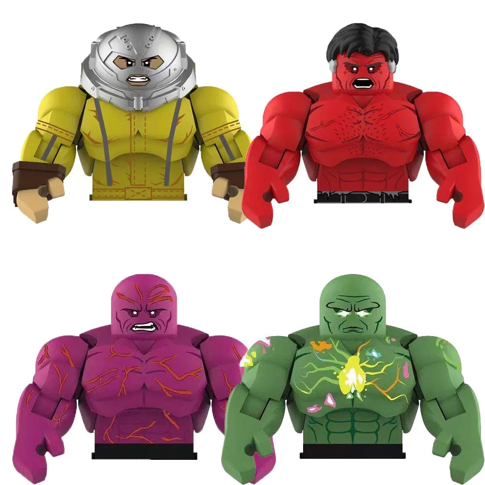 Assemble Movable Mini Bricks Lizard Rhino Action Figure Toy