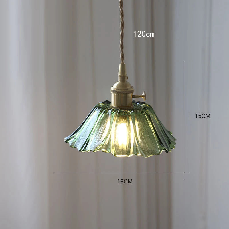 Elegant French Glass Chandelier - Colorful Tiffany Lighting