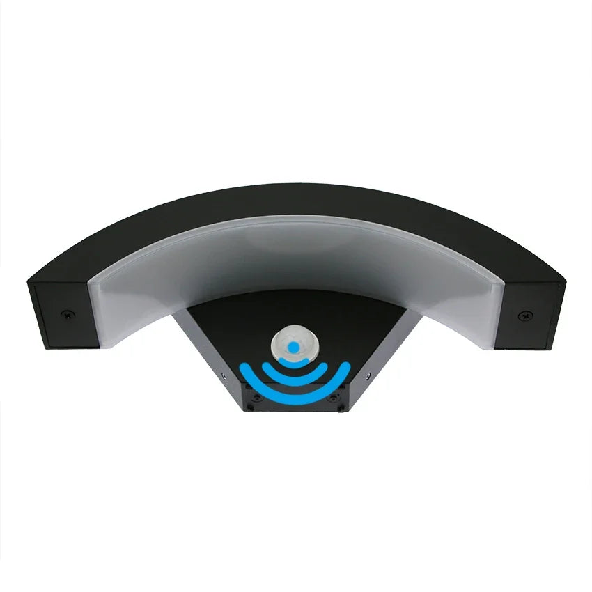 18W Waterproof LED Wall Lights - Modern Outdoor Lighting in Aluminum