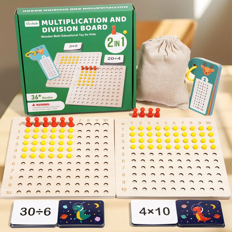 Montessori 99 Multiplication Board - Fun Math Learning Tool for Kids
