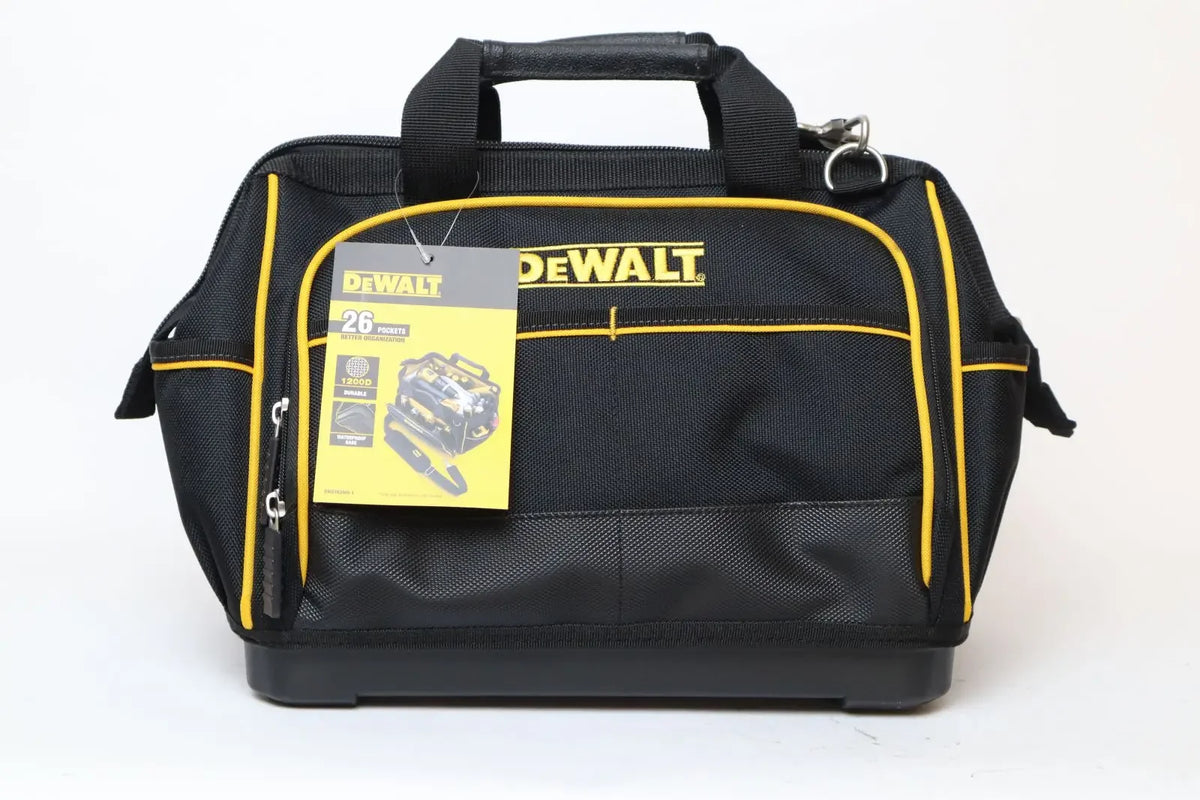 DEWALT 14" Multitak Tool Bag - 26 Pockets, Waterproof & Durable