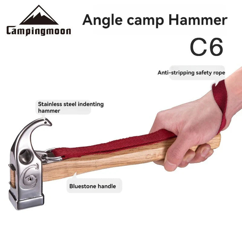 CAMPINGMOON C6 Viper Camping Hammer - Stainless Steel & Portable