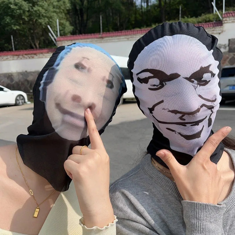 Funny 3D Printed Full Face Mask - Celebrity Costume Balaclava