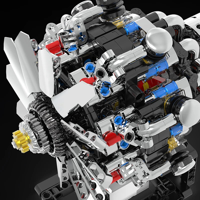 V8 Engine Building Blocks - Ultimate Kids Engineering Model Kit