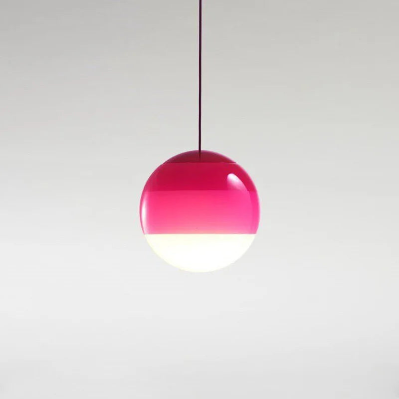 Modern Gradient Glass Ball Pendant Light for Home Decor