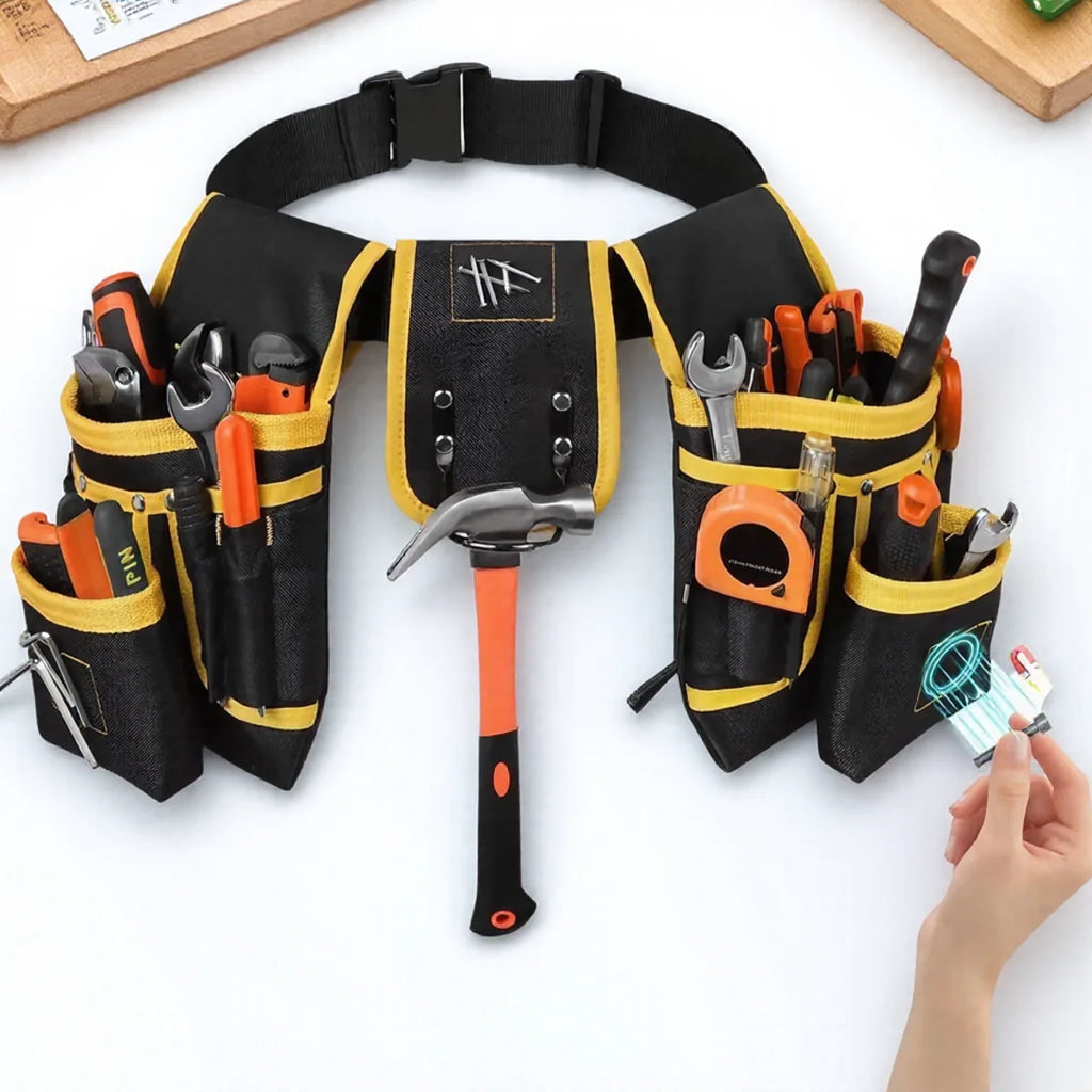 Craftsman Tool Belt with Magnetic Holder, 26 Pockets, Adjustable Fit