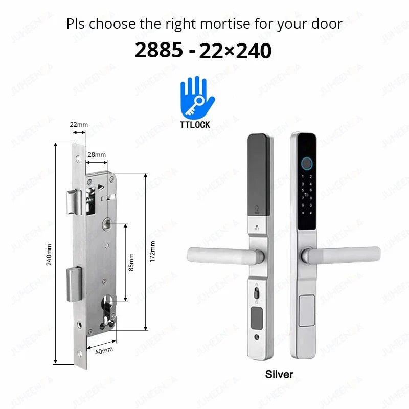 Smart Waterproof Sliding Door Lock with TTLock & Alexa Integration