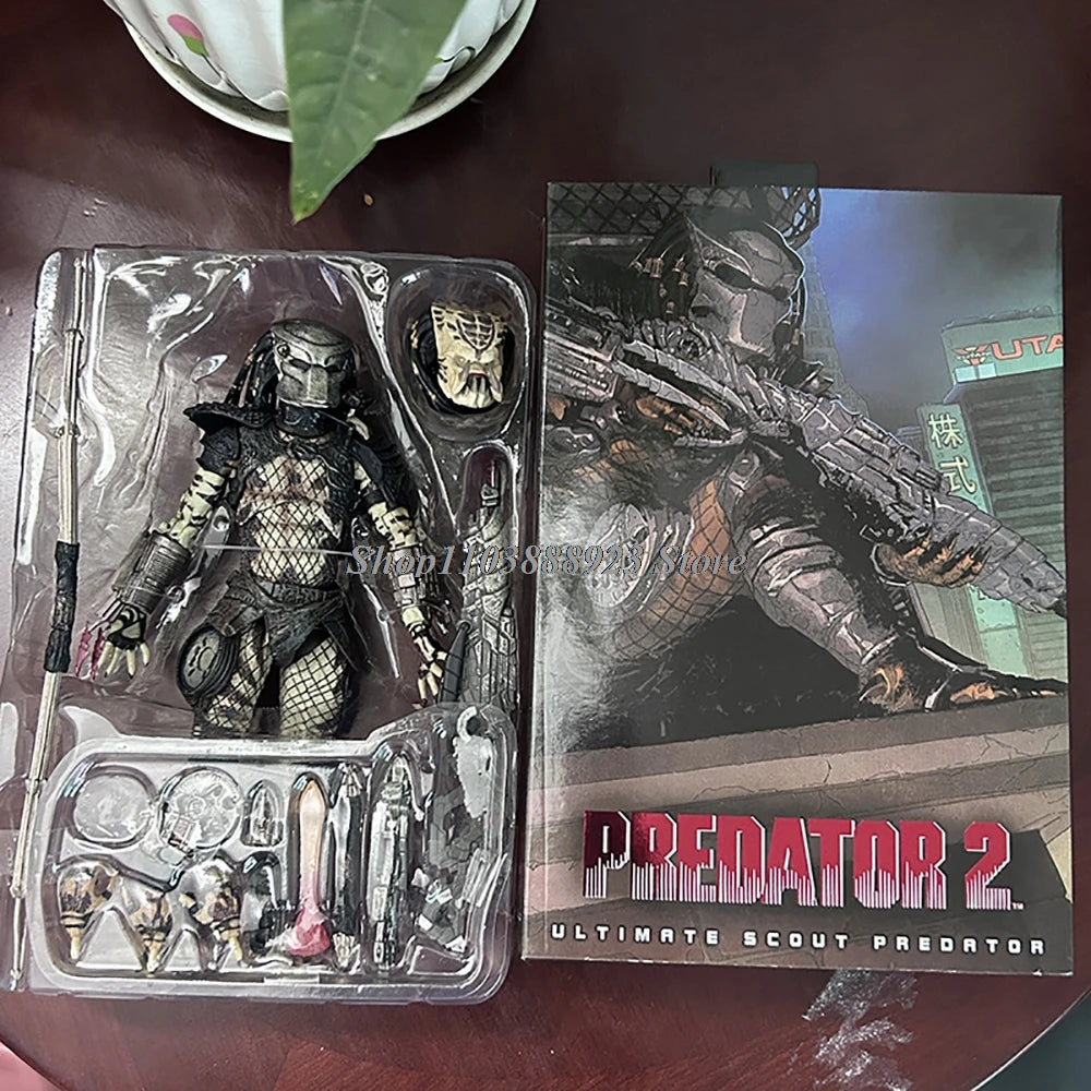 Ultimate Jungle Hunter Predator Alien Figure - Shaman Elder Model Toy