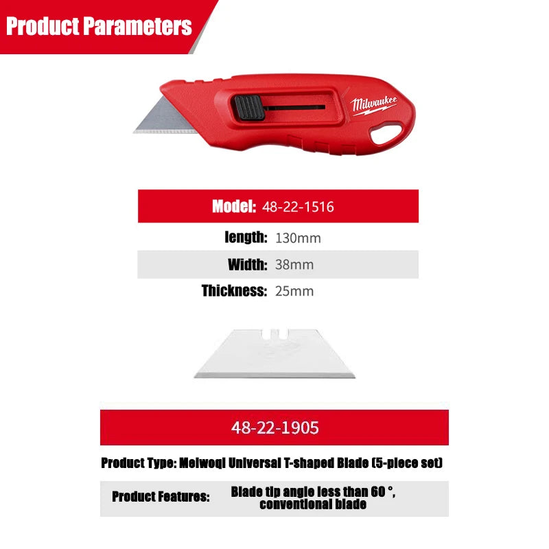 Milwaukee Compact Utility Knife - Versatile & Durable Cutting Tool