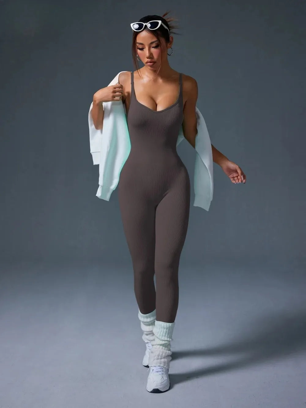 STOUREG Seamless Yoga Jumpsuit - Sexy Bodycon Fit for Active Women