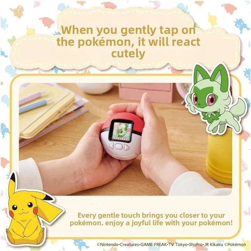 Poké Ball Pocket Monster Game Console - Fun with Pikachu & Friends