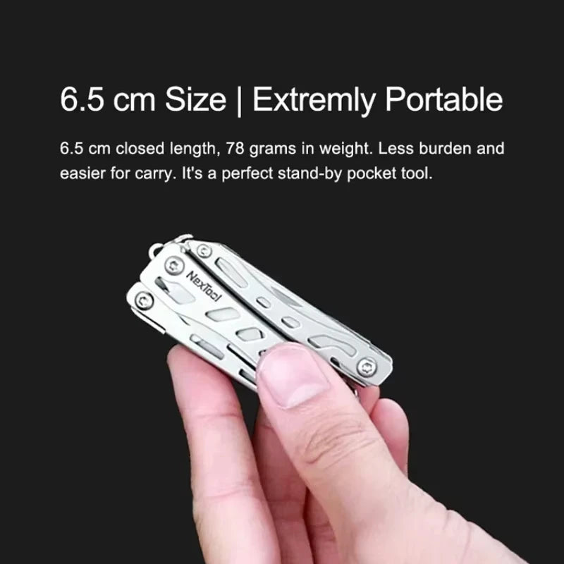 NexTool 10-in-1 Compact Multi-Tool - Scissors, Pliers & More