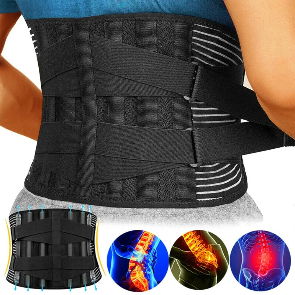 Lumbar Support Belt - Orthopedic Waist Trainer for Fitness & Comfort