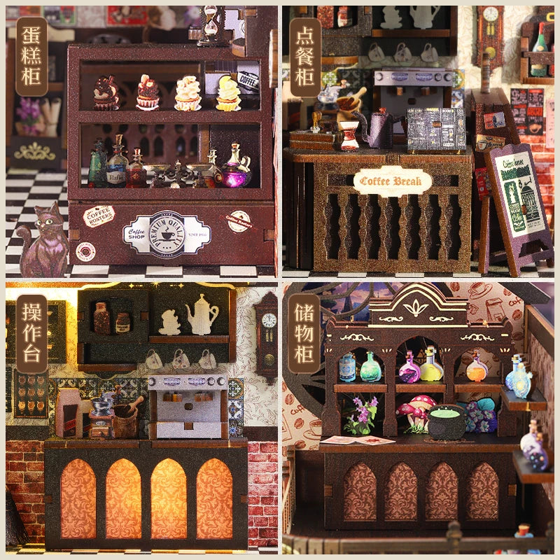 3D Wooden DIY Book Nook Kit - Miniature Home Décor Masterpiece