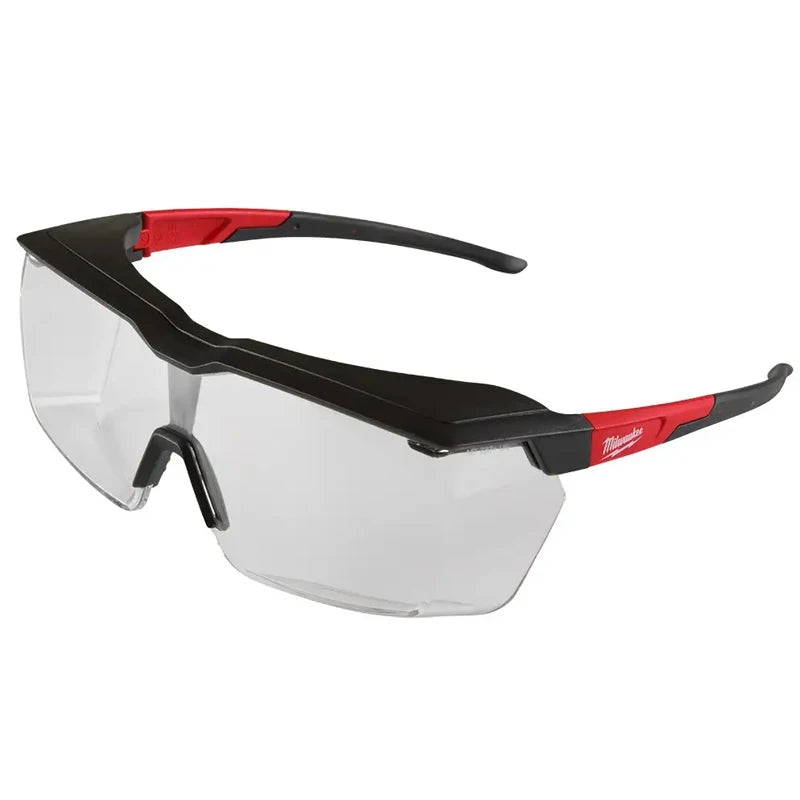 Milwaukee OTG Safety Goggles - Anti-Fog, Impact Protection, Scratch-Resistant