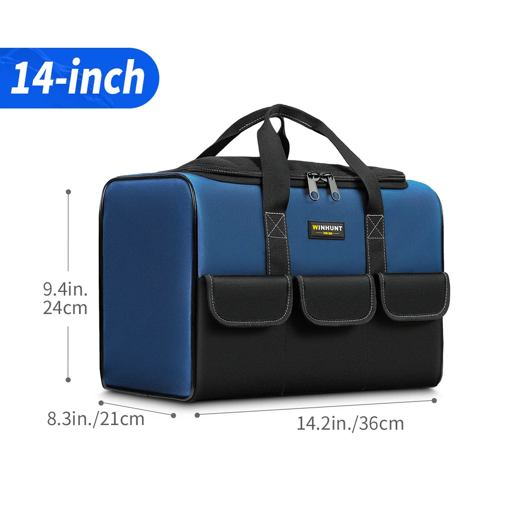 Heavy-Duty Canvas Tool Bag - Portable Multi-Function Tool Kit