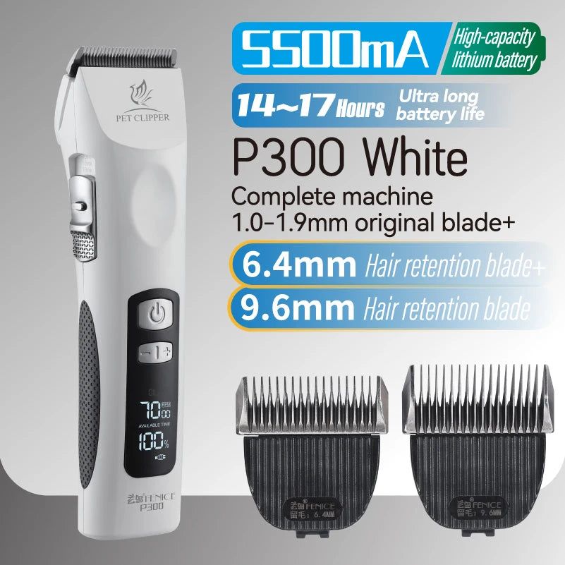 Fenice Cordless Rechargeable Pet Clipper - Professional Grooming Tool