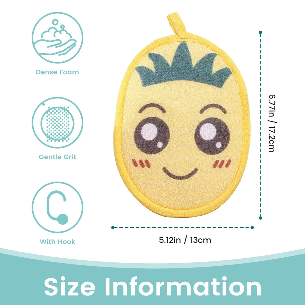 Cute Dinosaur 2-in-1 Bath Flower & Scrub Cloth for Kids