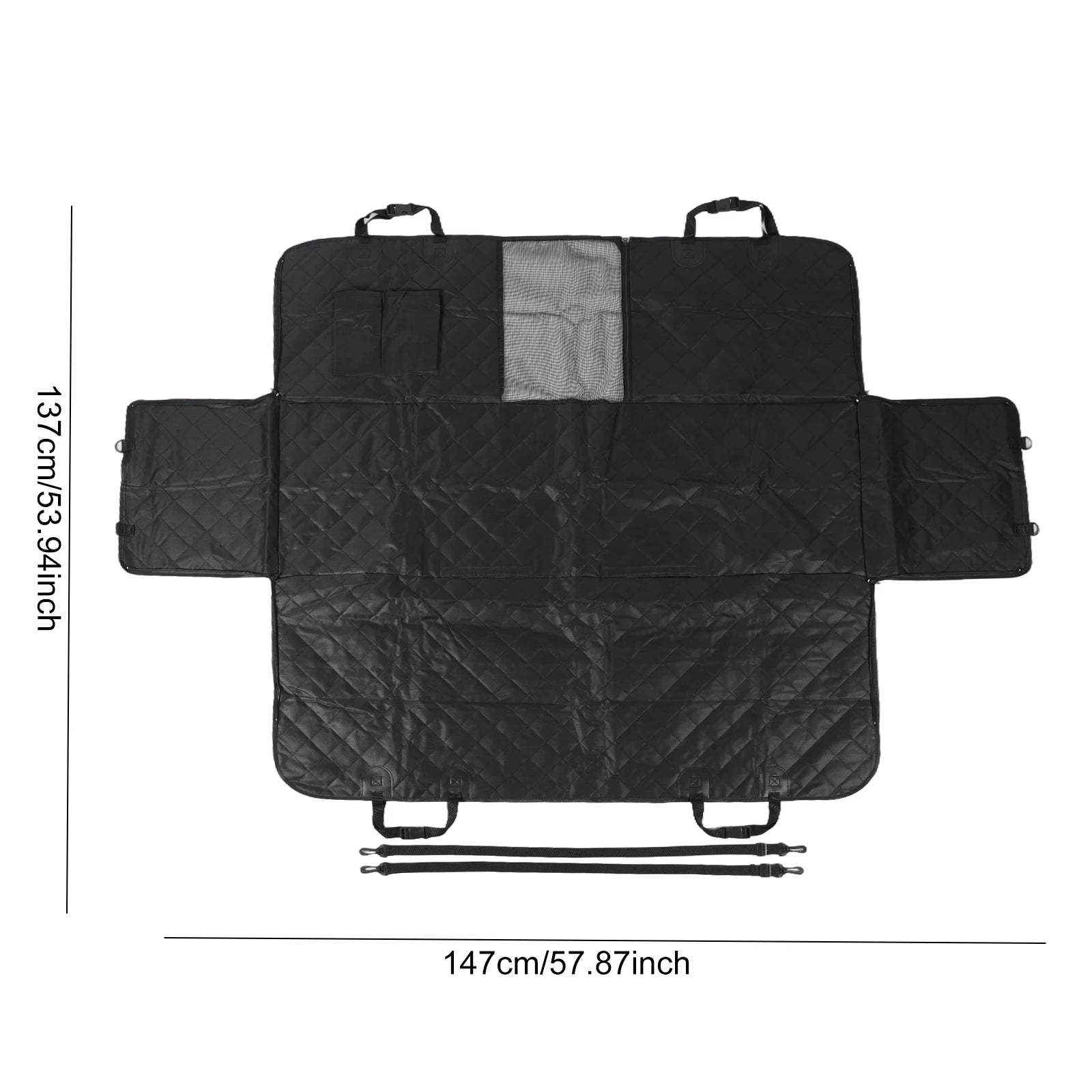 Waterproof Pet Car Seat Cover with Anti-Slip Mesh Window