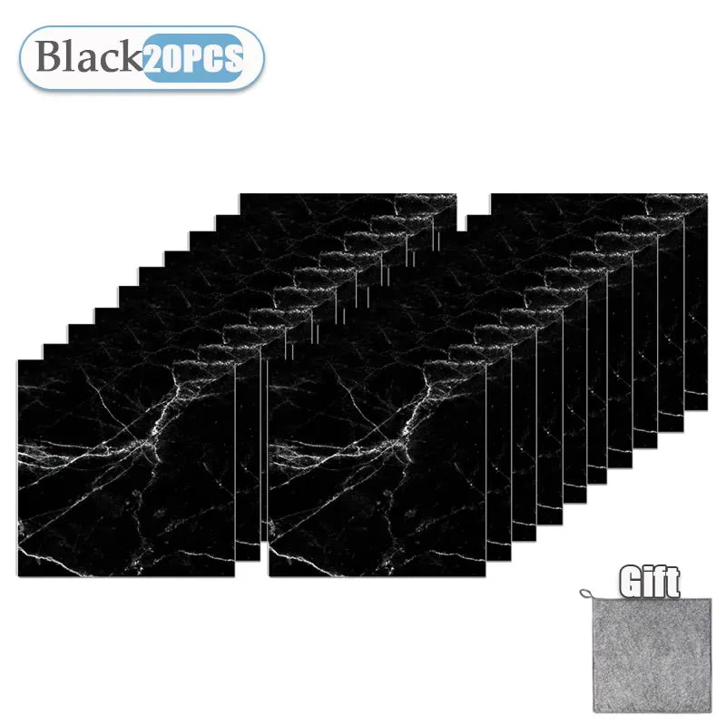 Thickened Self-Adhesive Marble Tile Stickers - Waterproof & Durable