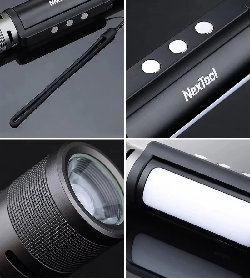 NexTool 6-in-1 Multifunctional LED Flashlight - 1000LM Waterproof Power Bank