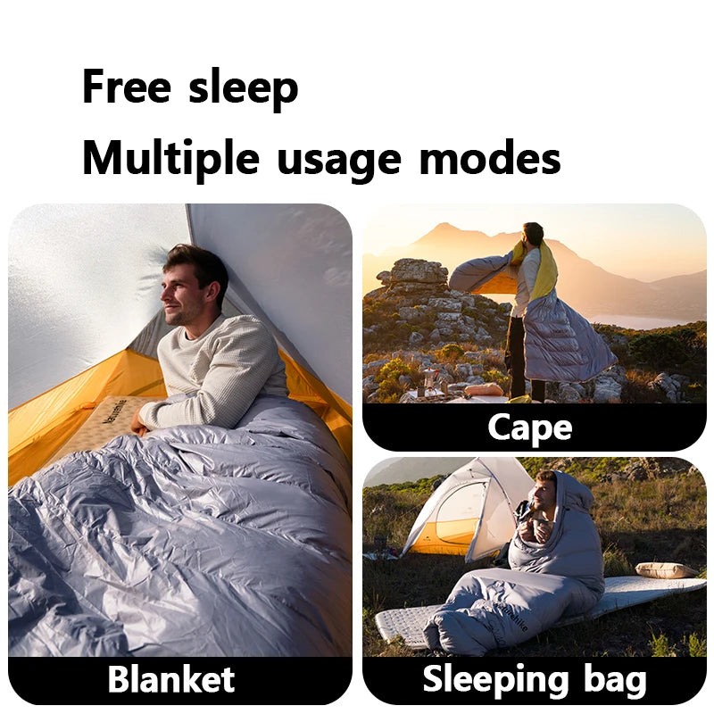 Naturehike Lightweight Duck Down Sleeping Bag for Cold Winter Camping