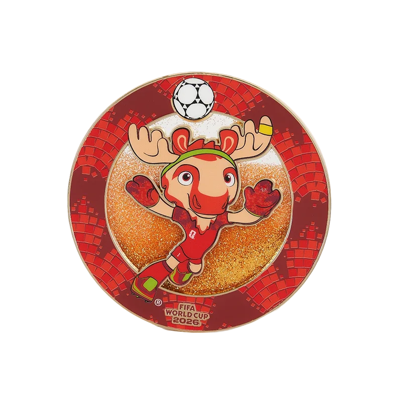 FIFA 2026 World Cup Metal Quicksand Coaster & Magnet - Unique Gift
