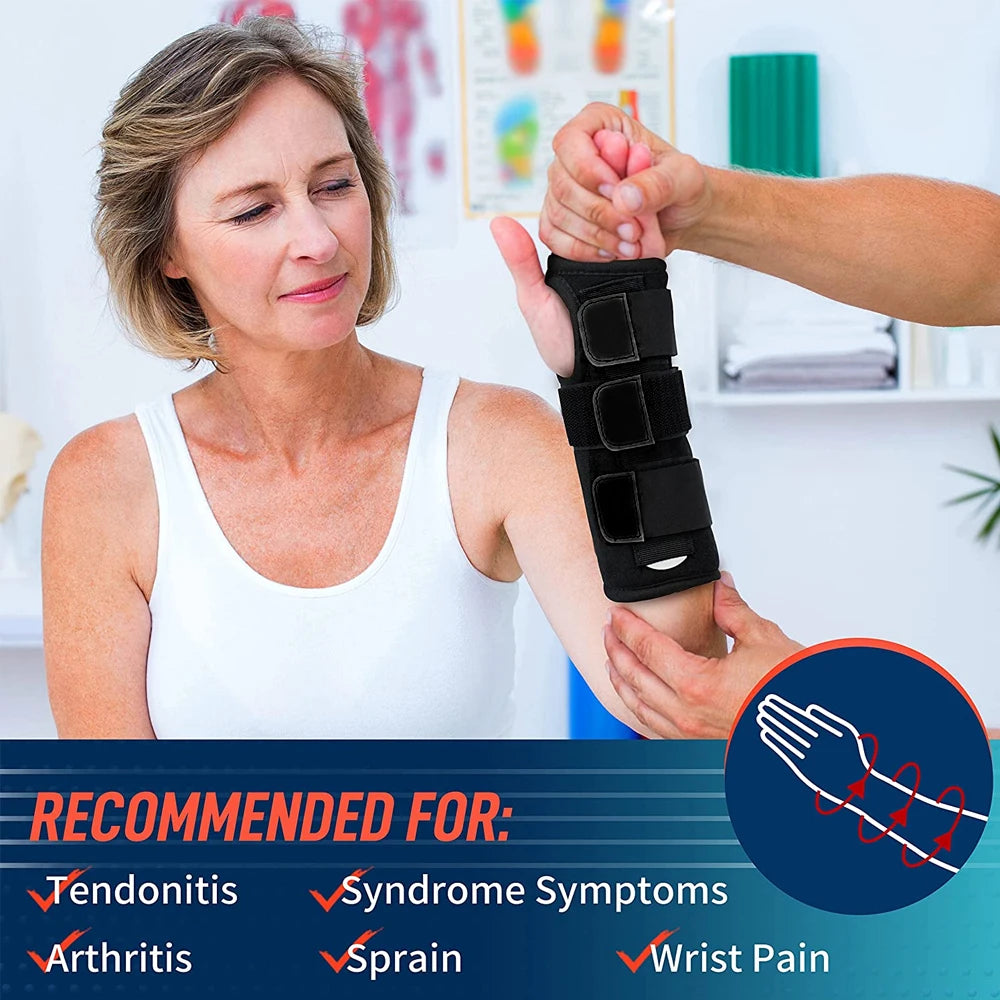 Adjustable Wrist Brace for Carpal Tunnel Relief - Night Support Splint
