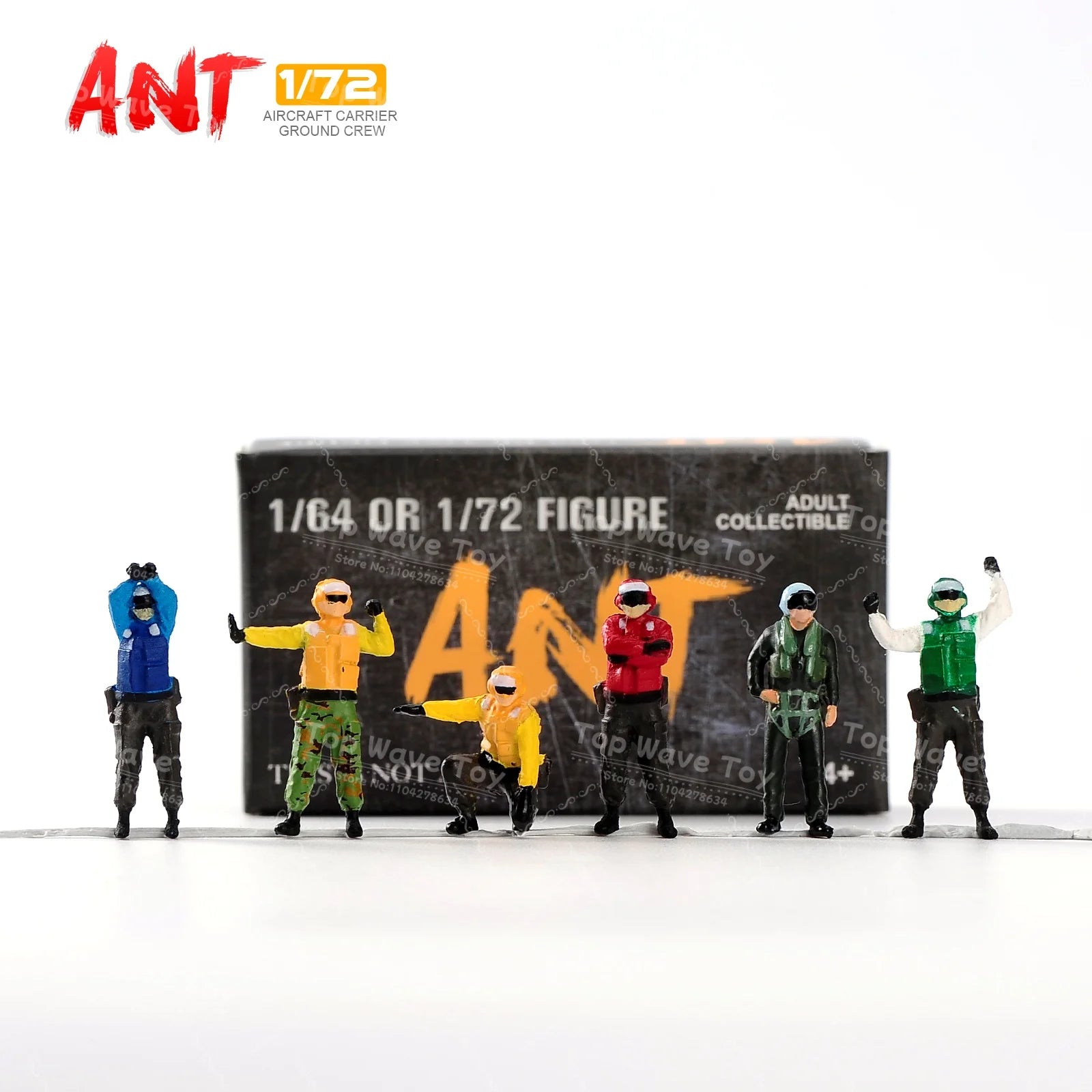 1/72 Scale WWII Aircraft Accessories - Ground Soldier Scene (6pcs)