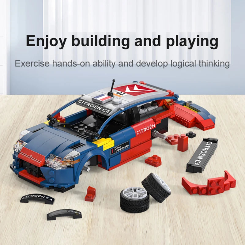 Cada Citroen WRC 2008 RC Racing Car Building Blocks - 329PCS Fun!