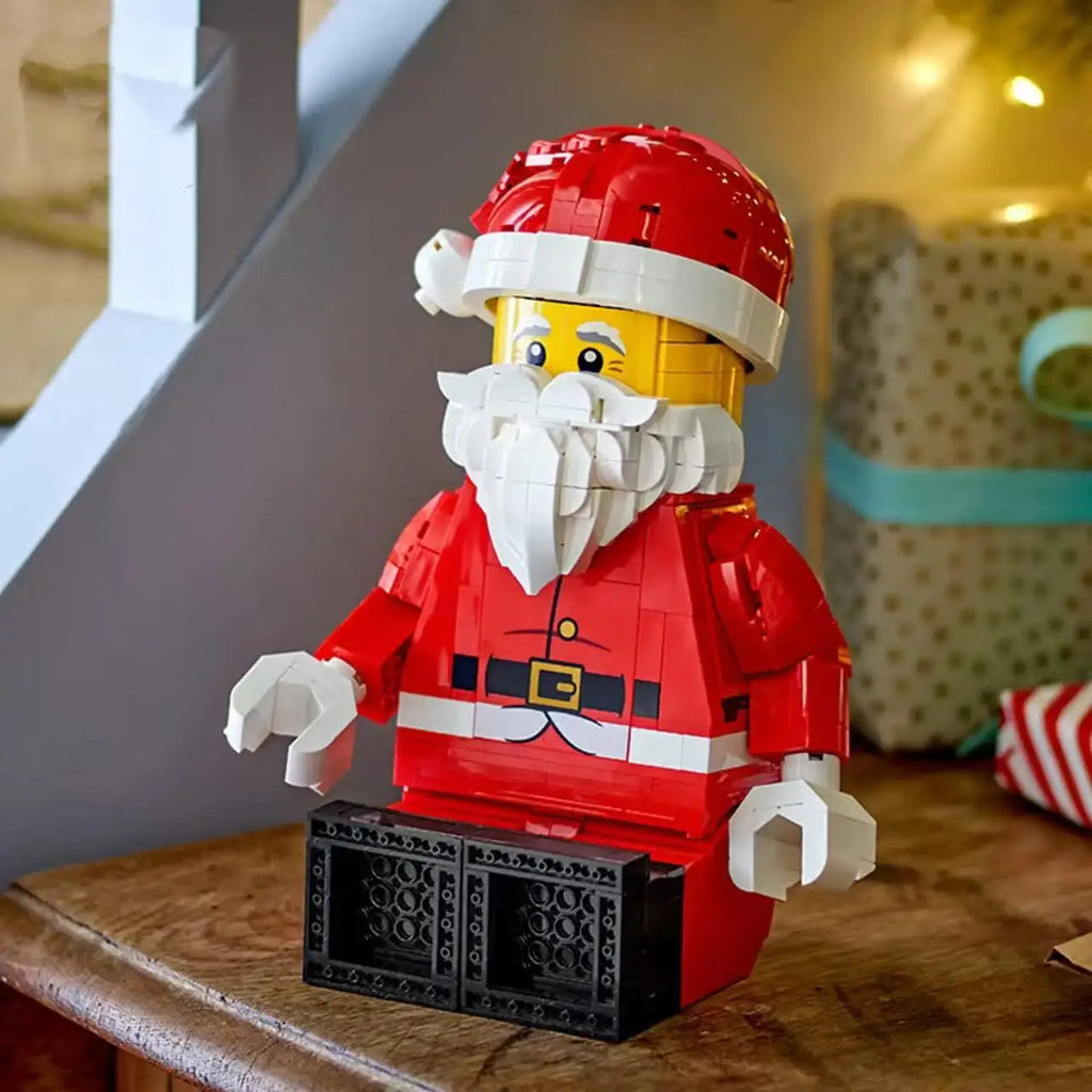 DIY Santa Claus Model Building Blocks Set for Festive Decor