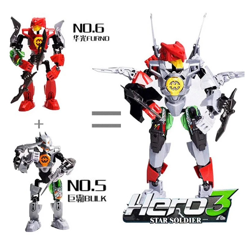 Hero Factory Evo Star Warrior 2-in-1 Building Blocks Robot Toy