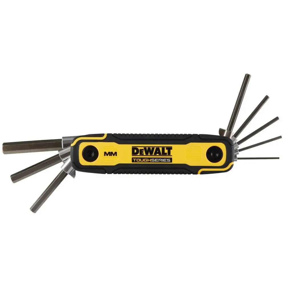 DEWALT TOUGHSERIES Metric Folding Hex Key Hand Tool - Durable & Reliable