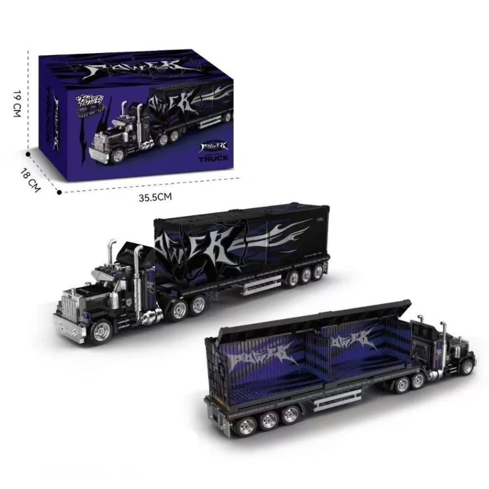 1531PCS Heavy-Duty Truck Building Blocks – Vintage American Style Set