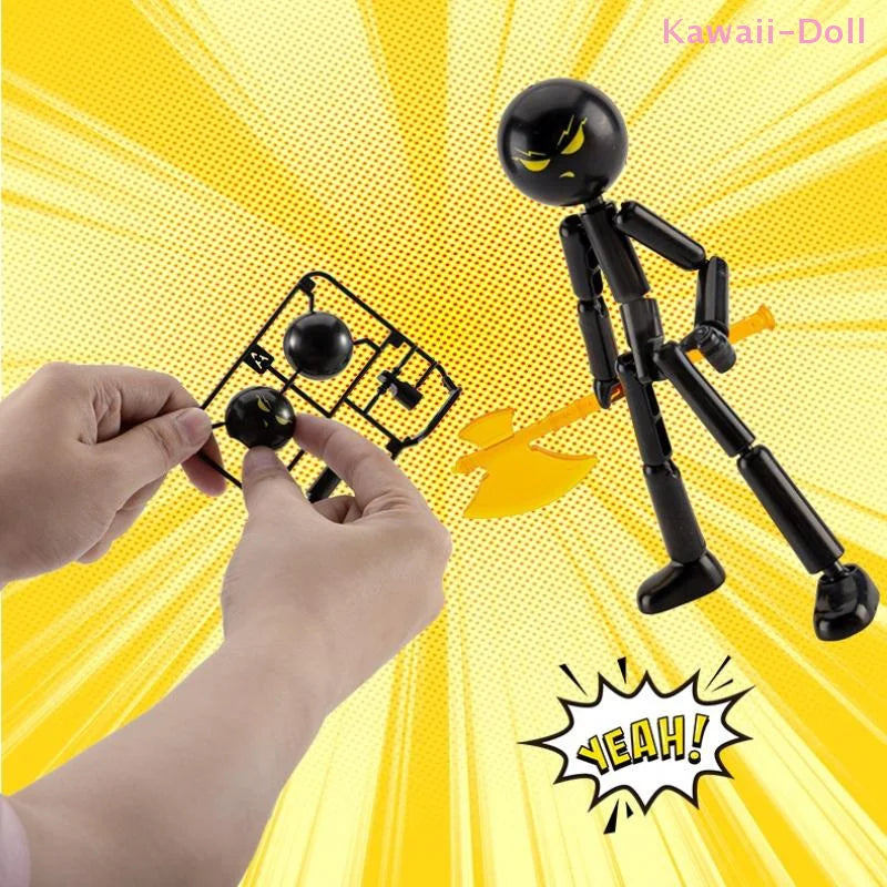 Movable 3D Printing Mannequin - Customizable Stickman Action Figure