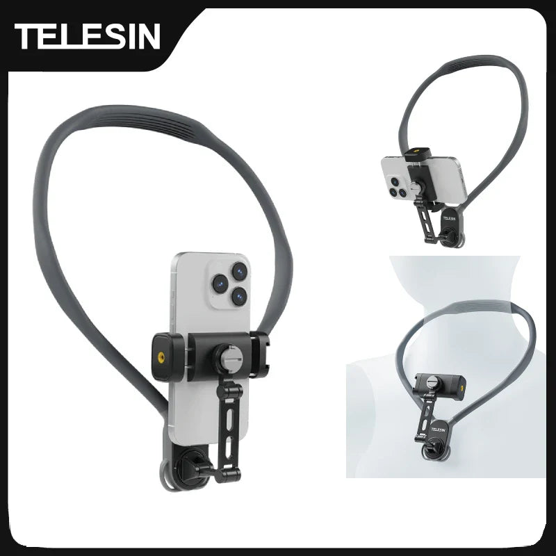 TELESIN 360° Neck Mount - Hands-Free Smartphone Photography Tool