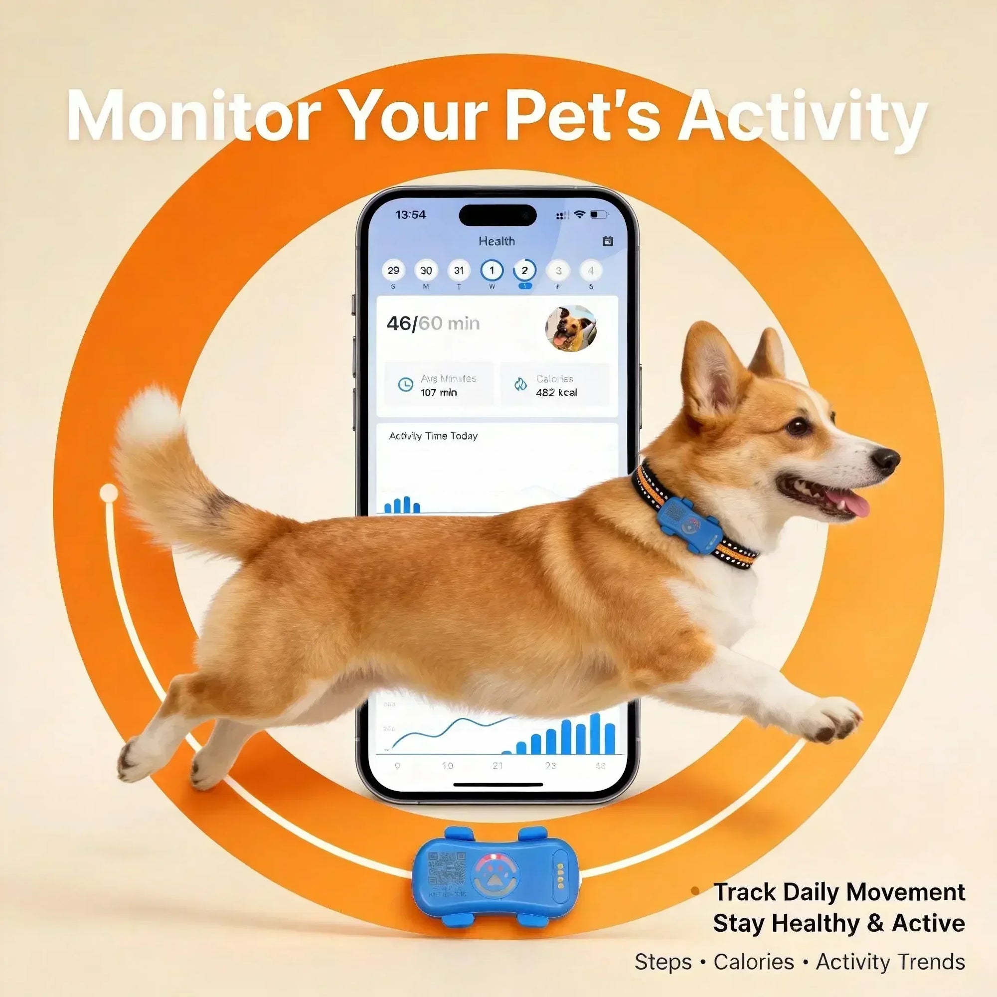 4G GPS Pet Tracker for Dogs & Cats - Real-Time Location & Waterproof
