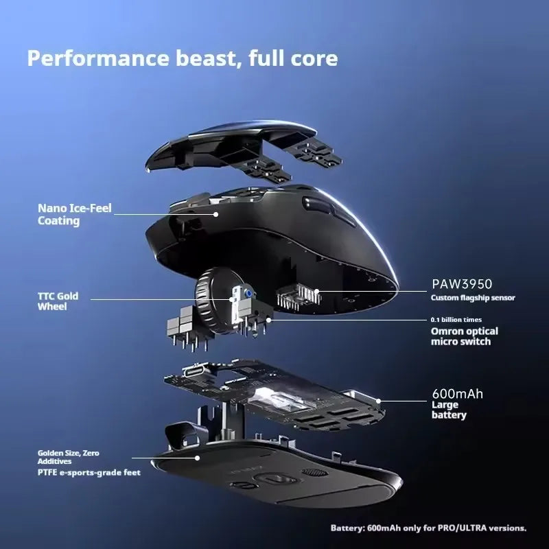 AULA V9 MAX+ Wireless Gaming Mouse - Ultra-Fast, Ergonomic, Versatile