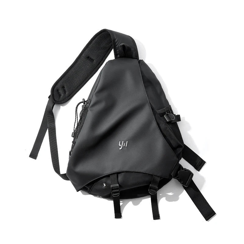 MOYYI Men's Waterproof Crossbody Bag - Versatile Fashion Chest Bag