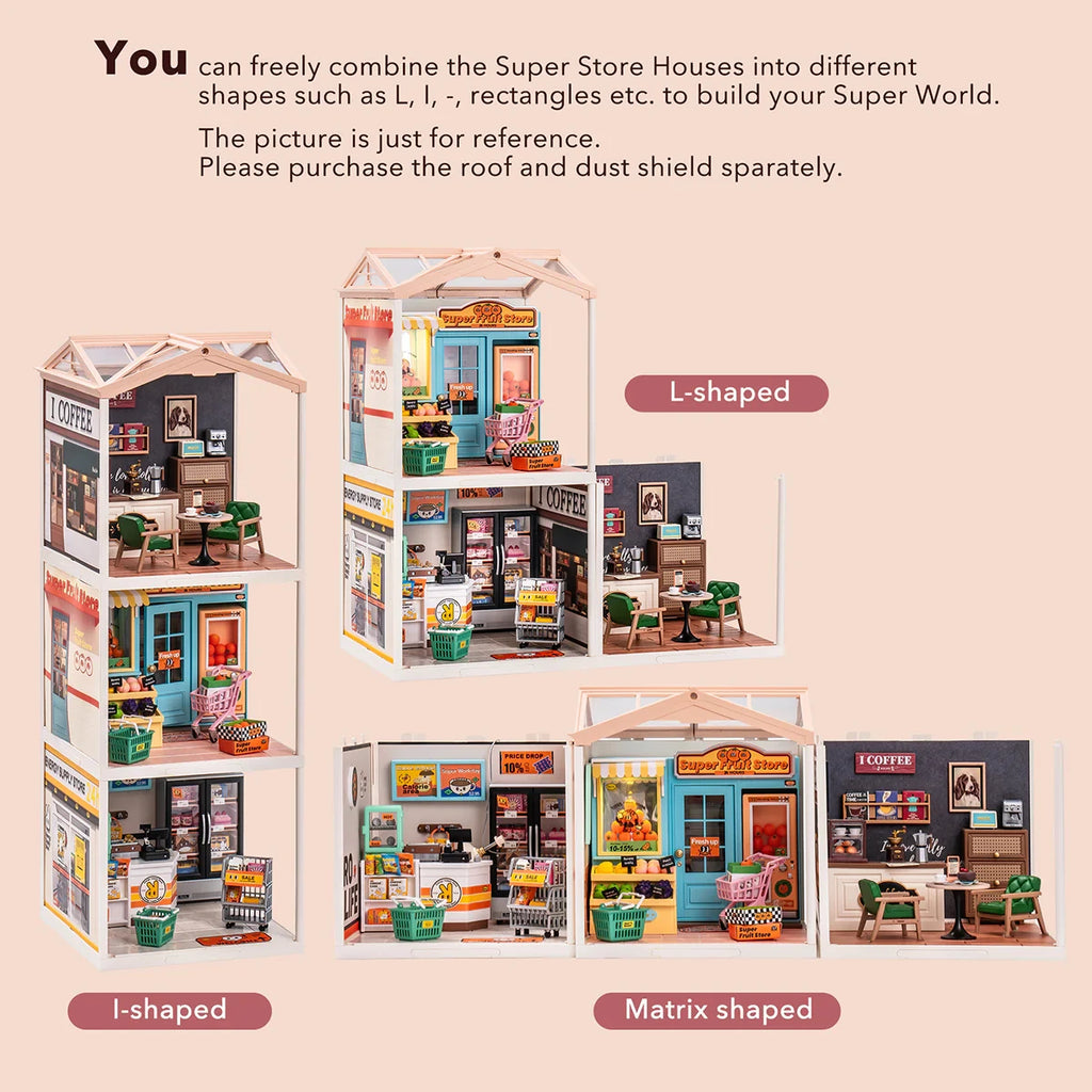 Rolife DIY Miniature House Cafe - Fun Building Kit for All Ages
