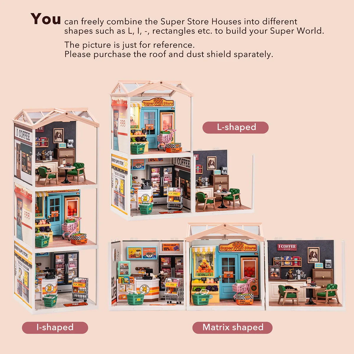 Rolife DIY Miniature House Cafe - Fun Building Kit for All Ages
