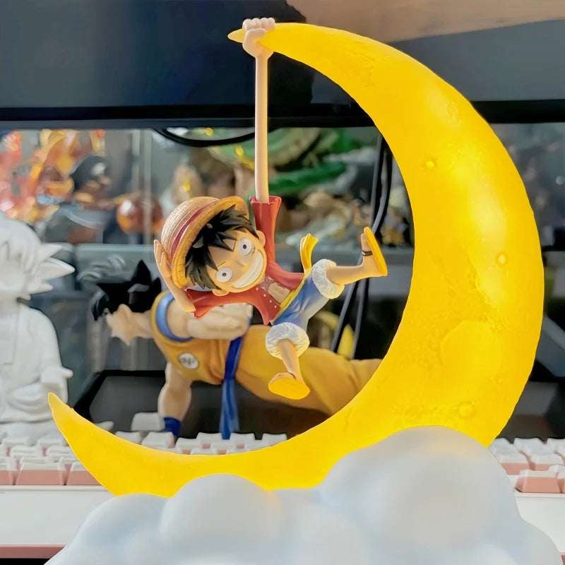 Charming Anime Character Night Light - Magnetic Control Moon Lamp