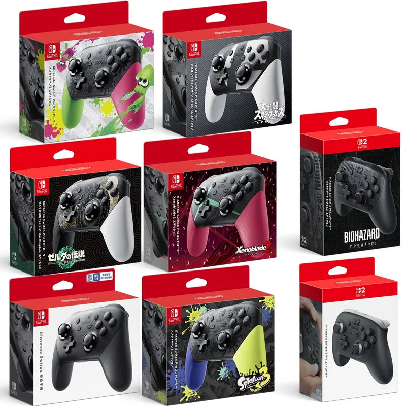 Nintendo Switch Wireless Bluetooth Game Controller - Xenoblade & Splatoon Designs