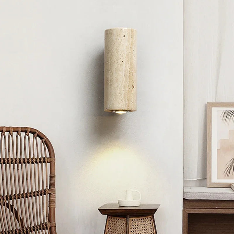 Wabi Sabi Marble LED Wall Lamp - Elegant & Eco-Friendly Lighting