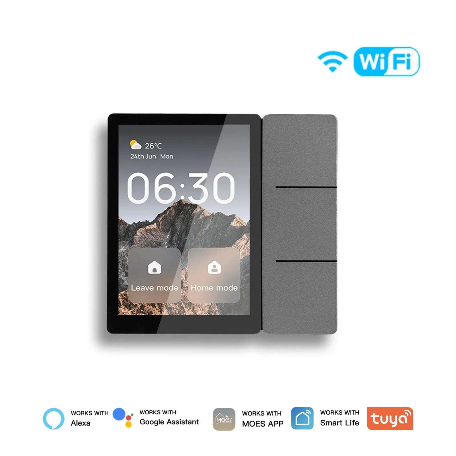 MOES Smart 3.5-Inch Control Panel with Bluetooth Touch Screen