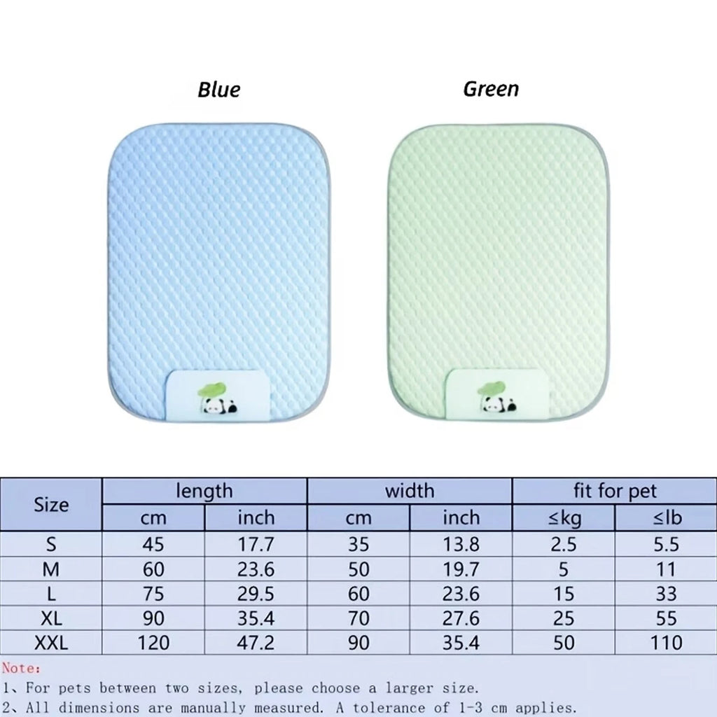 Cooling Pet Bed Mat - Breathable and Washable for Dogs & Cats