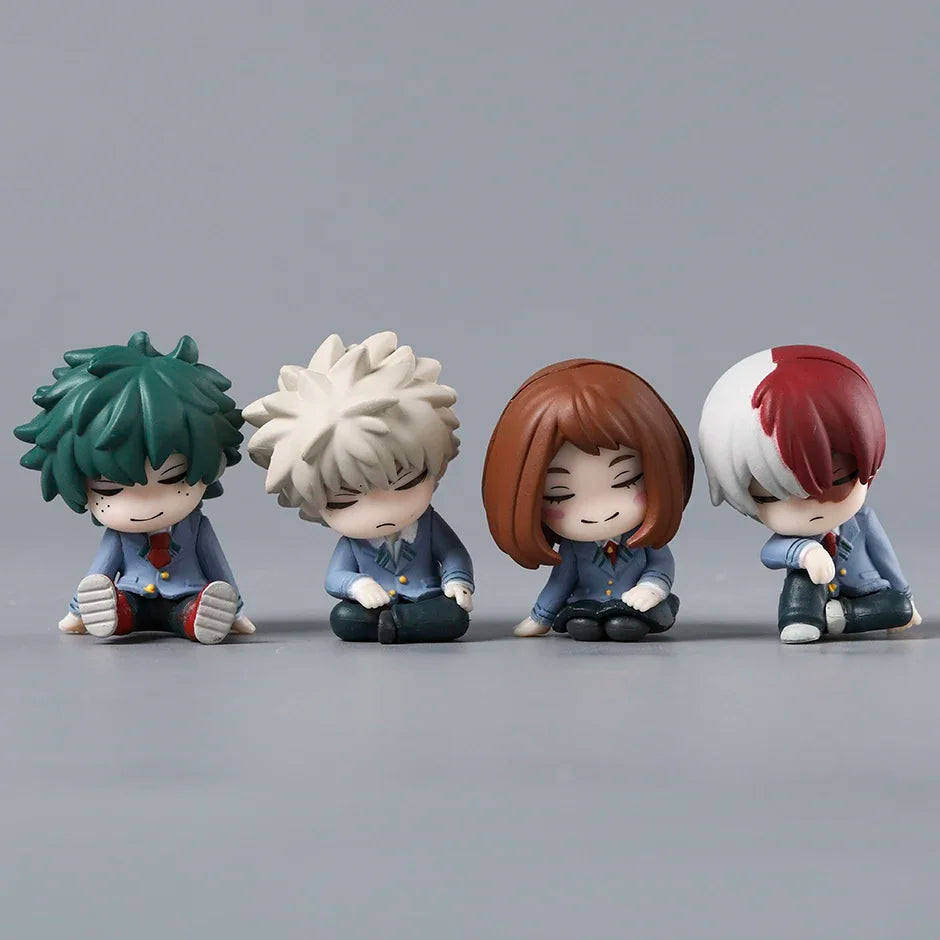 My Hero Academia PVC Collectible Doll Set - 4 Character Figures
